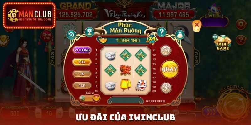 Ưu đãi của Iwinclub